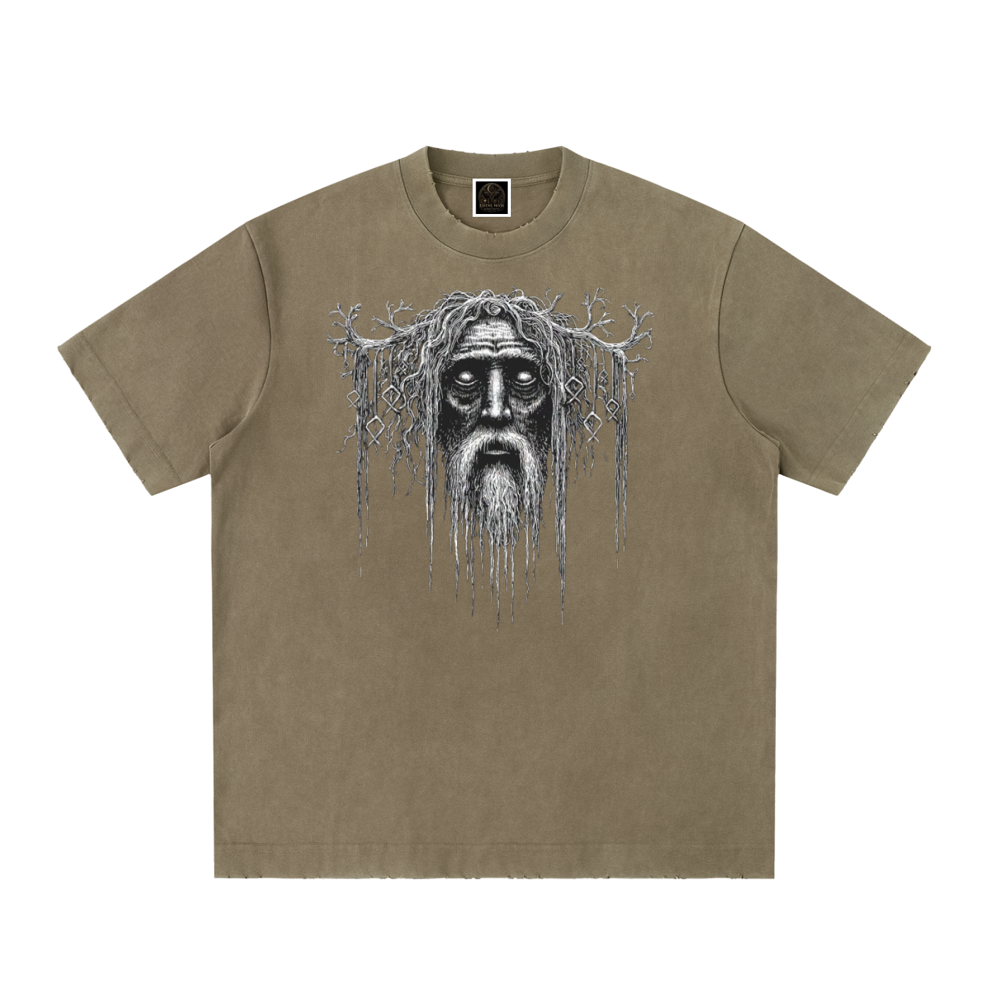 Heavyweight Vintage Washed Frayed T-Shirt
