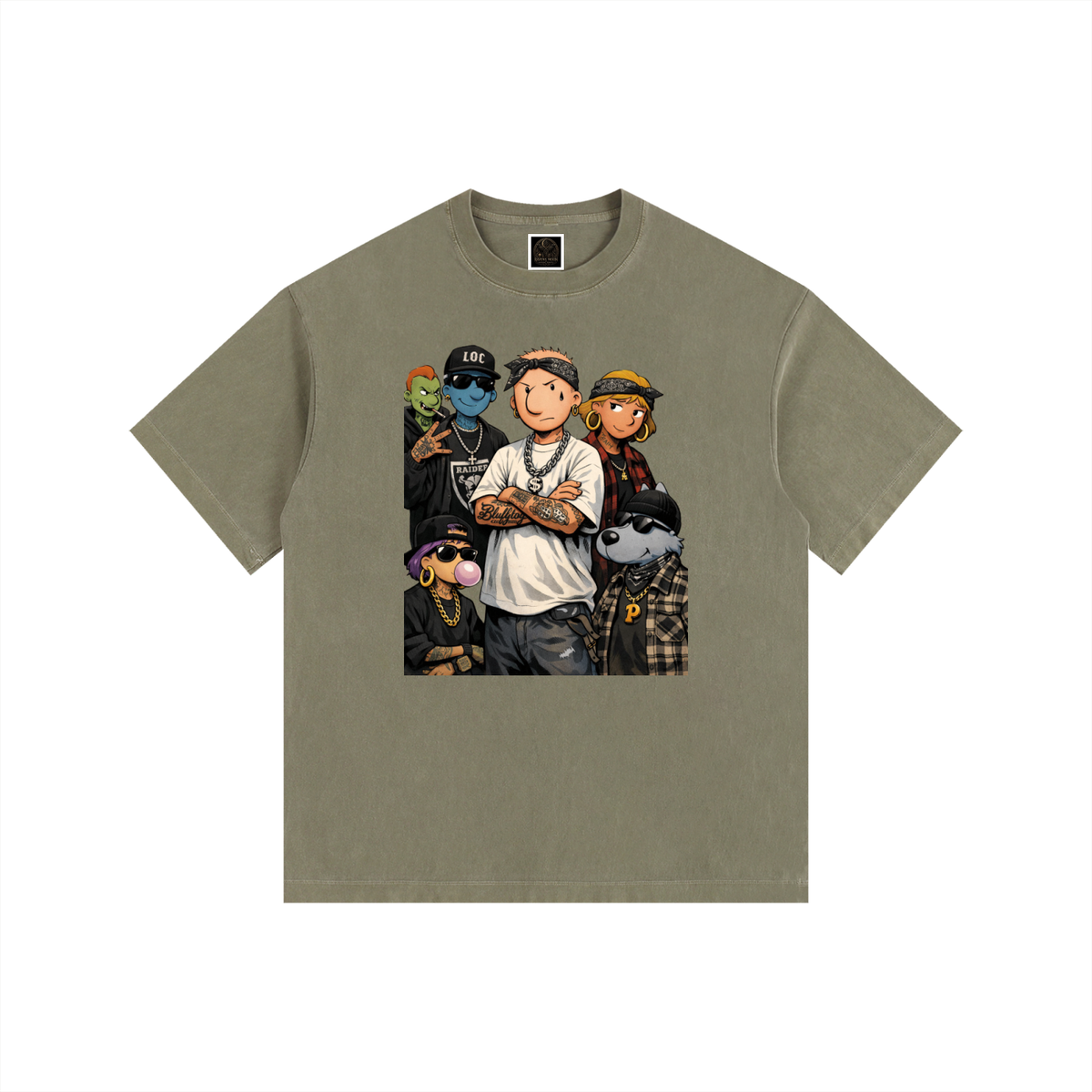 Vintage Washed Oversized Cotton T-Shirt