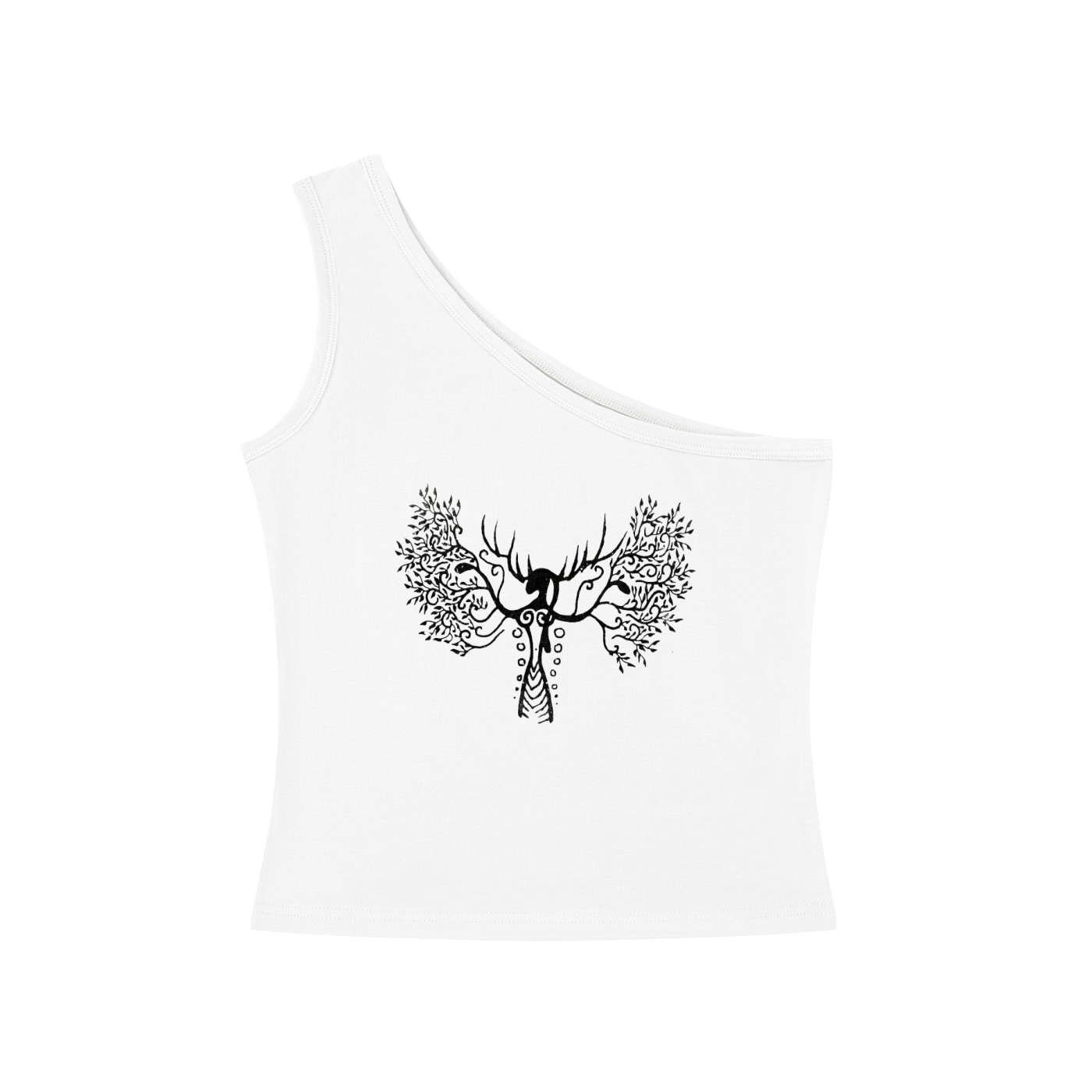 Women's One-Shoulder Crop T-Shirt