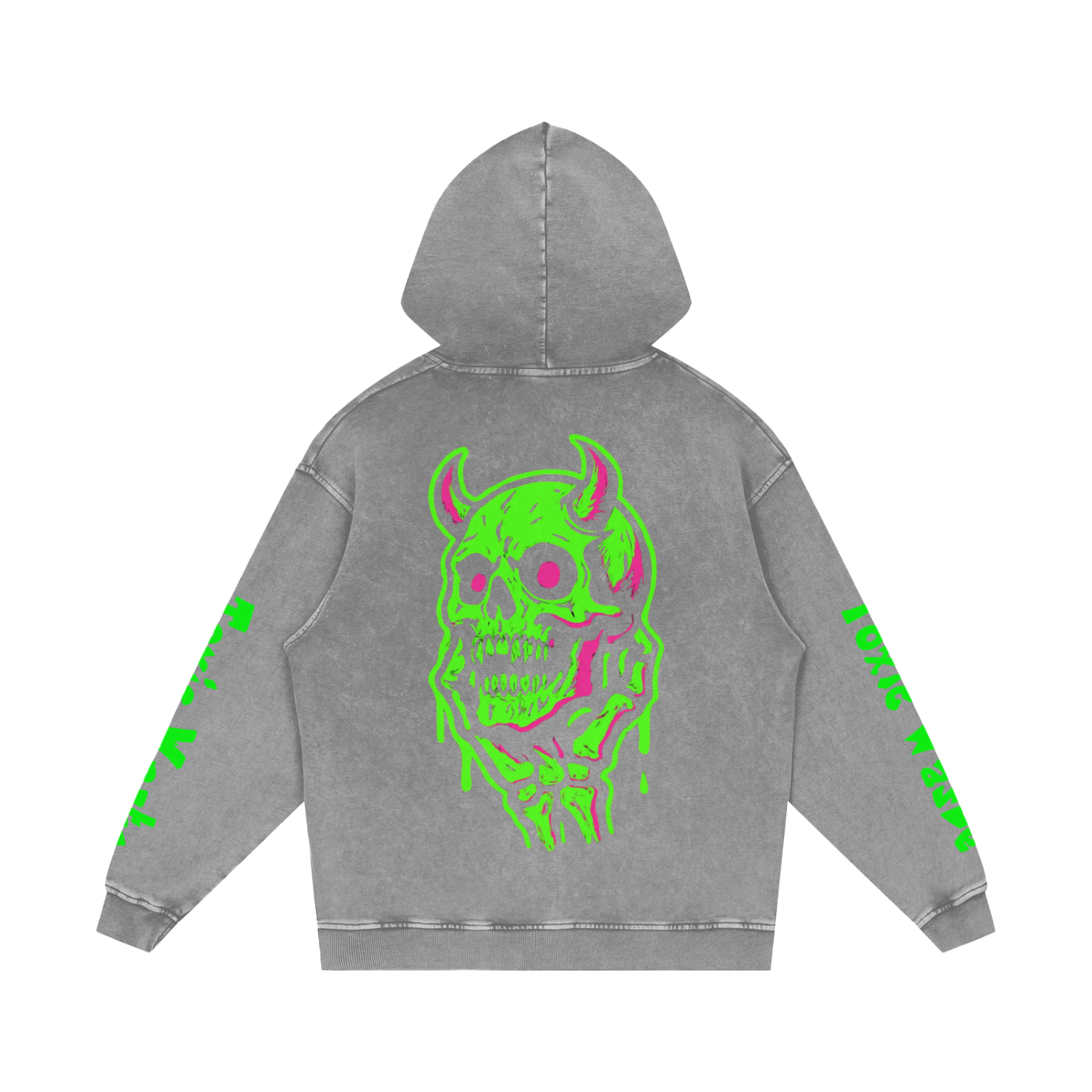 Snow Washed Loose Cotton Hoodie