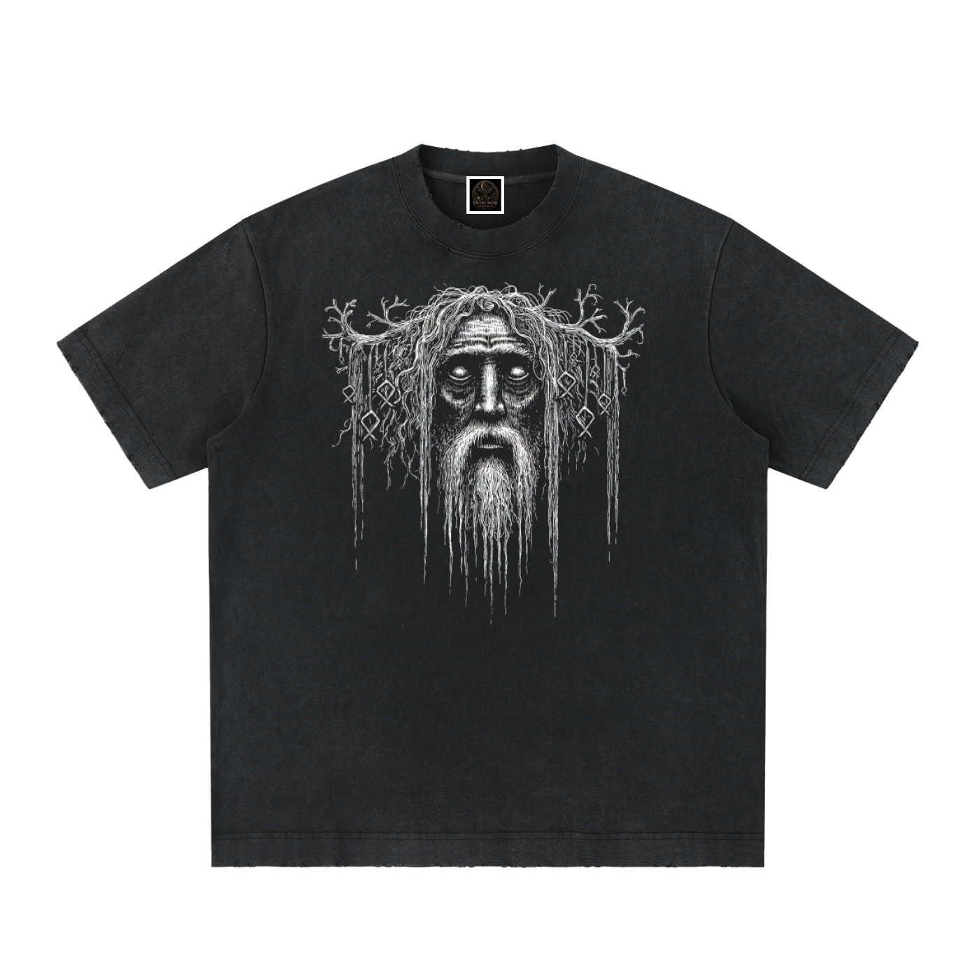 Heavyweight Vintage Washed Frayed T-Shirt