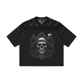 Unisex Lace Paneling V-Neck T-Shirt