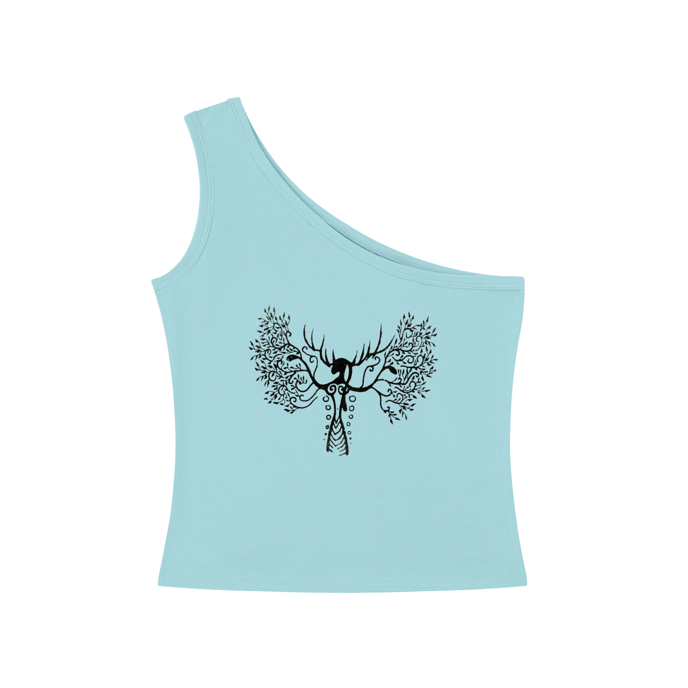 Women's One-Shoulder Crop T-Shirt