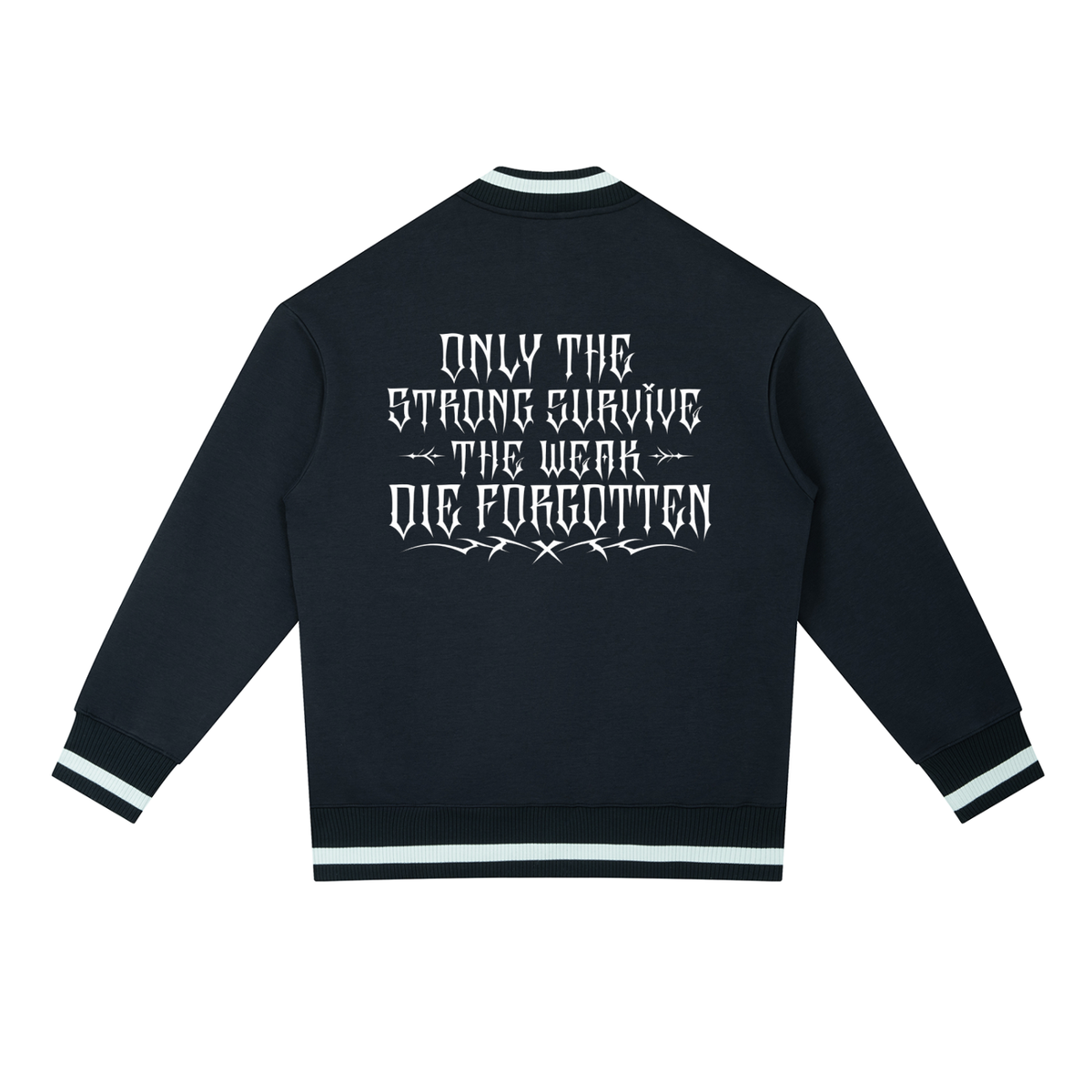Contrast Piping Zip Bomber Jacket