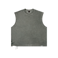 Distressed Grommet Eyelet Tank Top