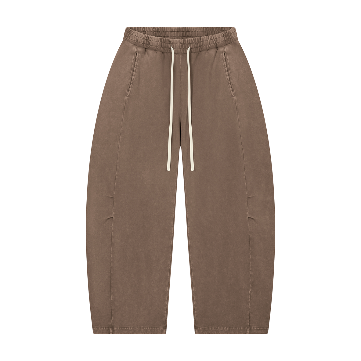 Unisex Mineral Wash Barrel Leg Pants