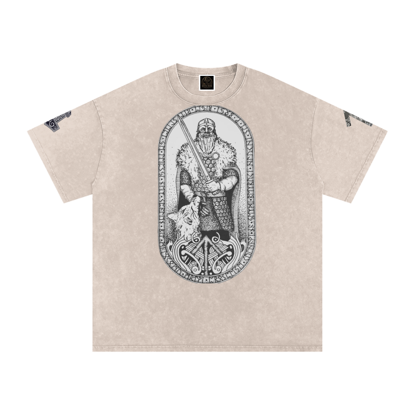 Snow Washed Oversized Cotton T-Shirt