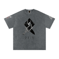Snow Washed Oversized Cotton T-Shirt