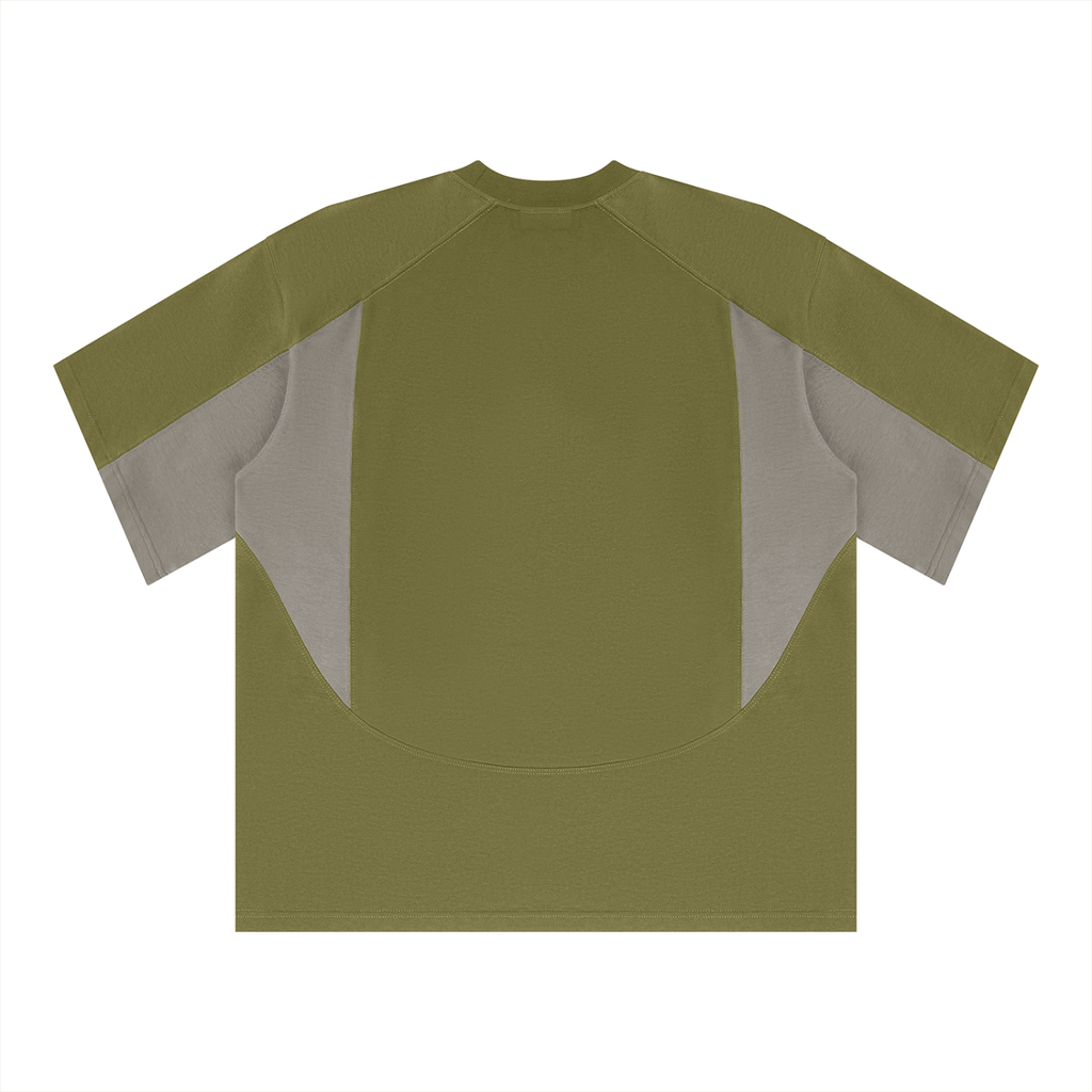 Unisex Color Block Paneling T-Shirt
