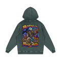 Snow Washed Loose Cotton Hoodie