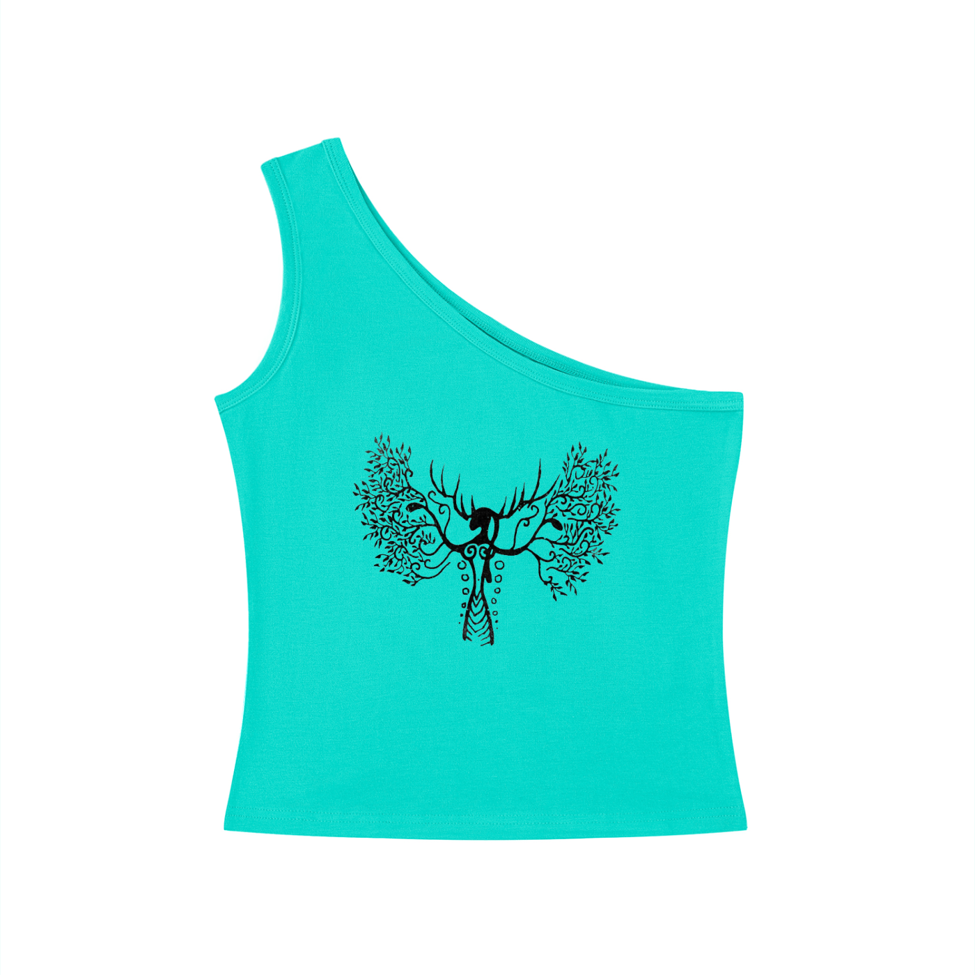Women's One-Shoulder Crop T-Shirt