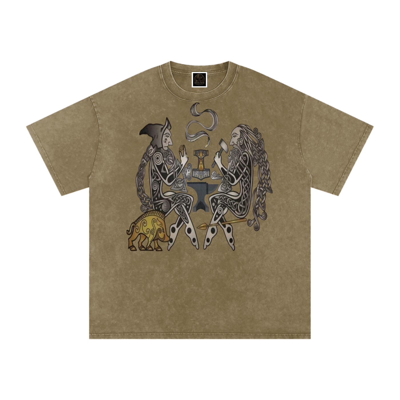 Snow Washed Oversized Cotton T-Shirt