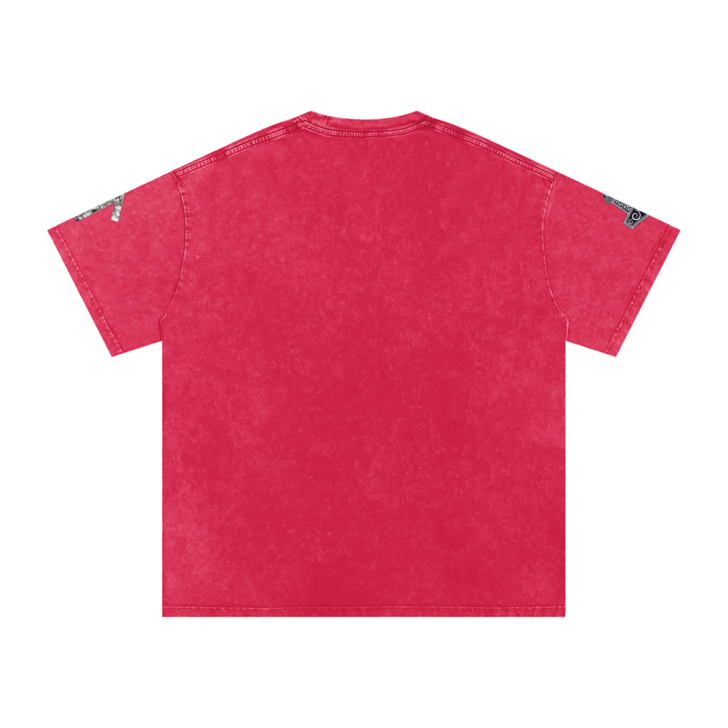 Snow Washed Oversized Cotton T-Shirt