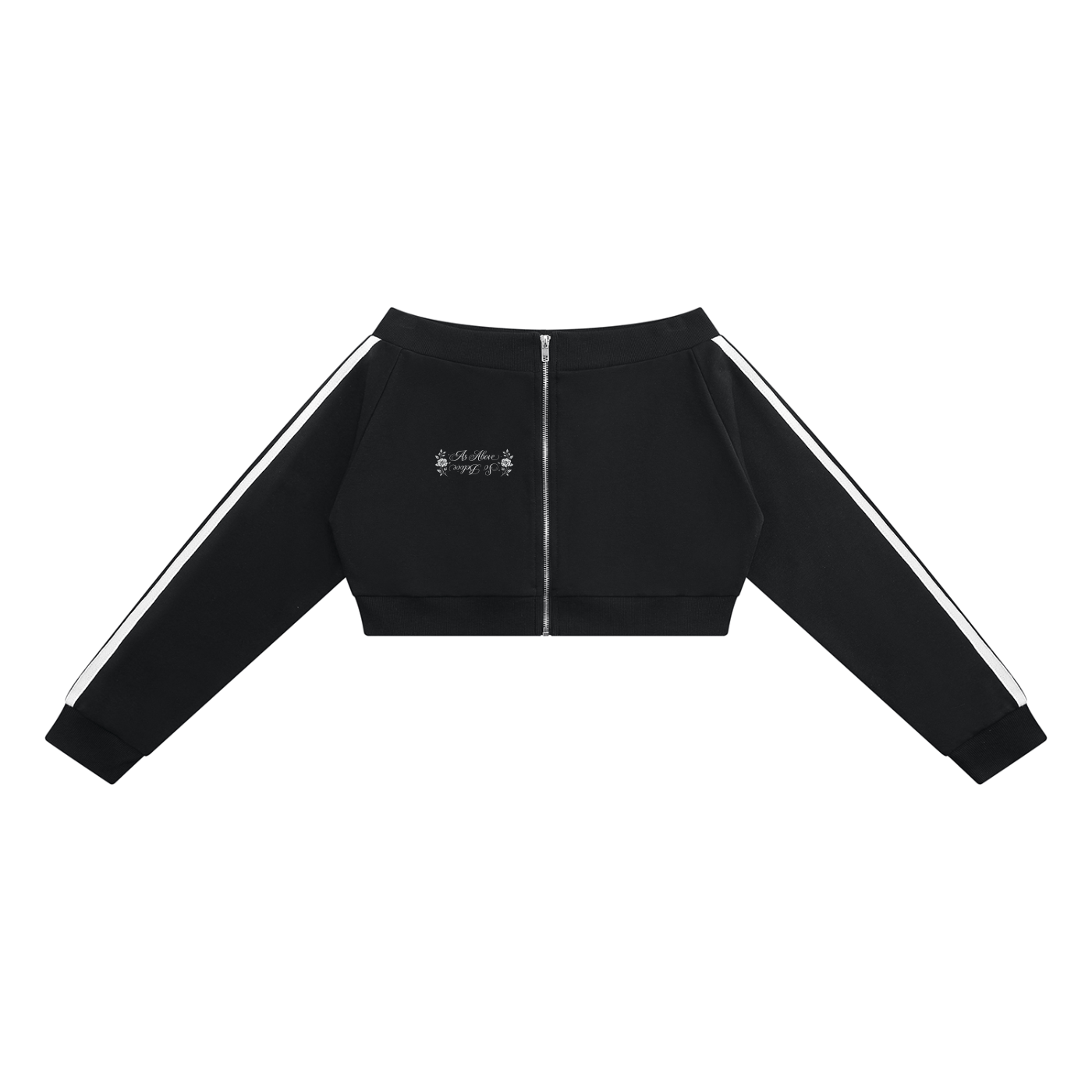 Women's Off-Shoulder Full Zip Hoodie