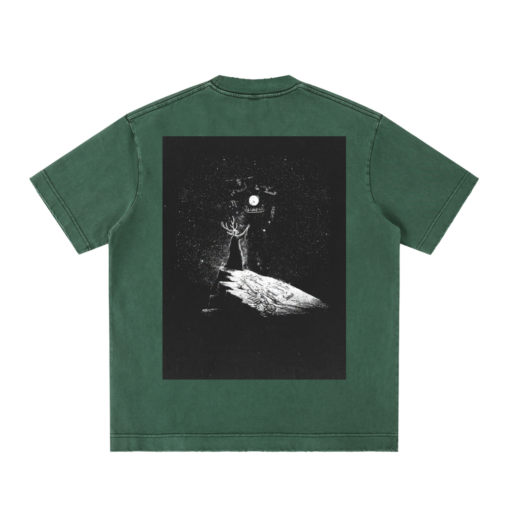 Heavyweight Vintage Washed Frayed T-Shirt
