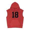 Unisex Panel Mesh Sleeveless Hoodie