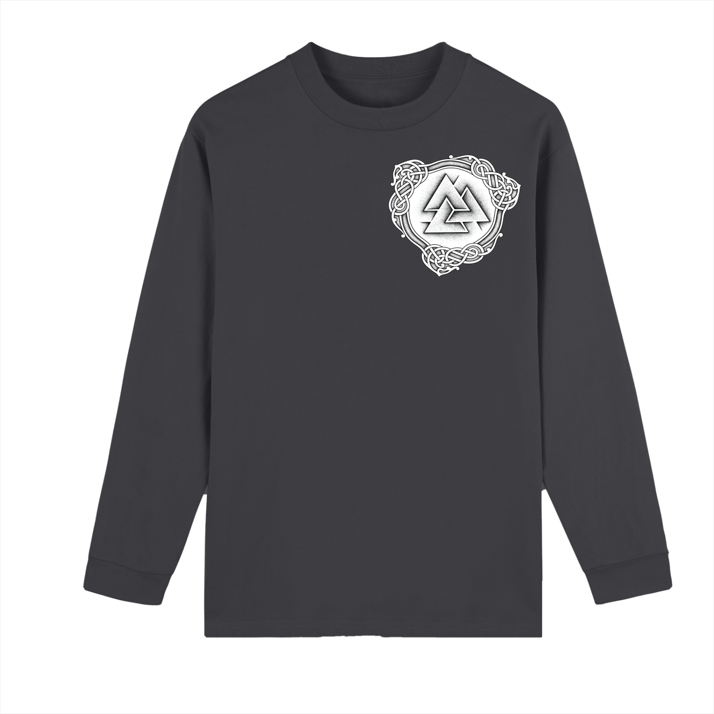 Crew Neck Drop Shoulder Long Sleeve Shirt