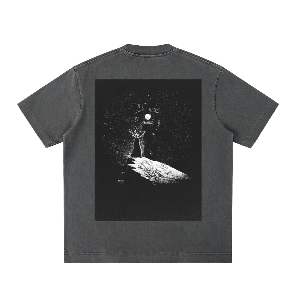 Heavyweight Vintage Washed Frayed T-Shirt
