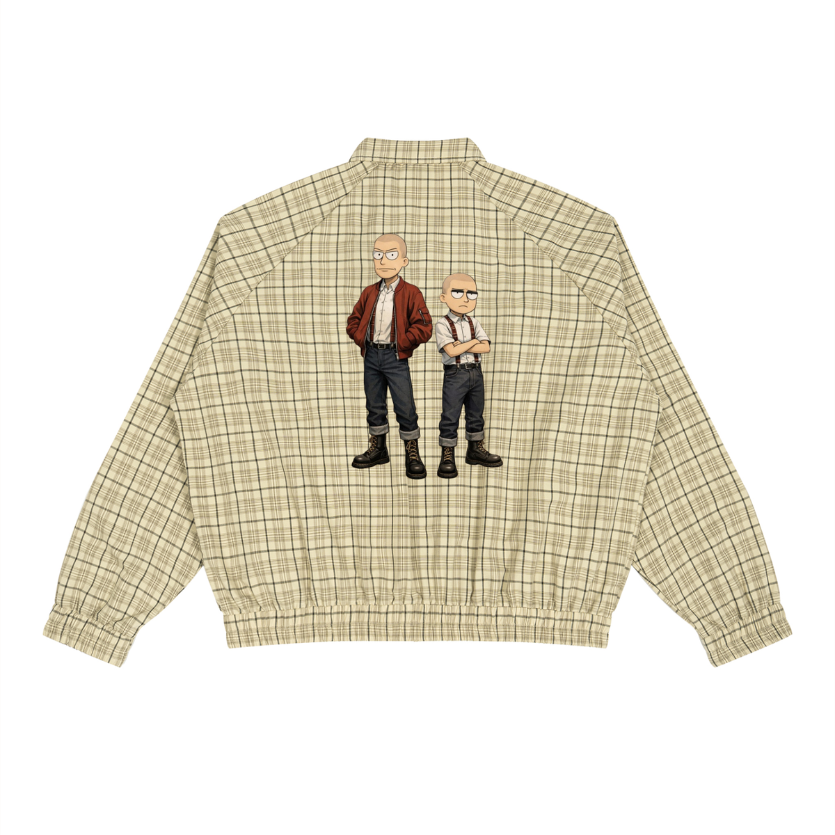 Unisex Plaid Full-Zip Track Jacket