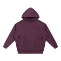 Snow Washed Distressed Panel Pocket Hoodie