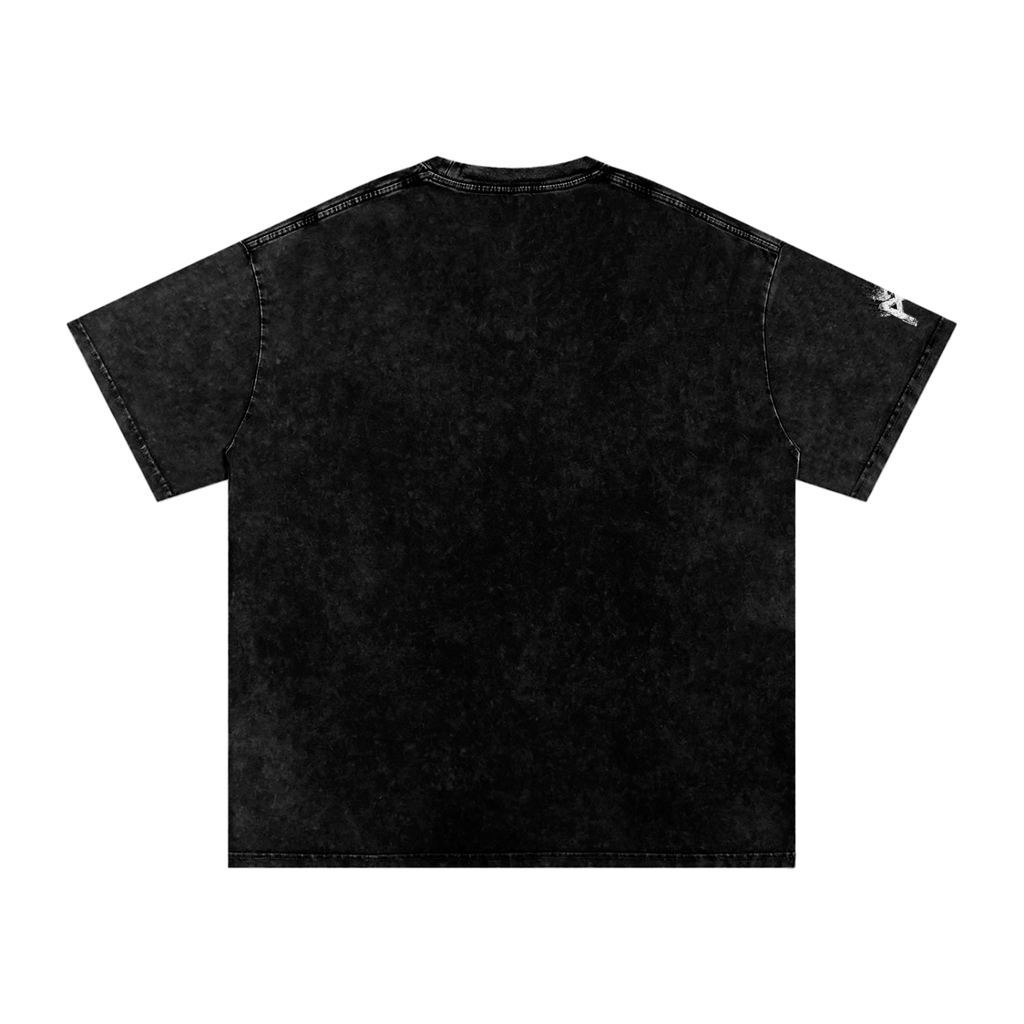 Snow Washed Oversized Cotton T-Shirt