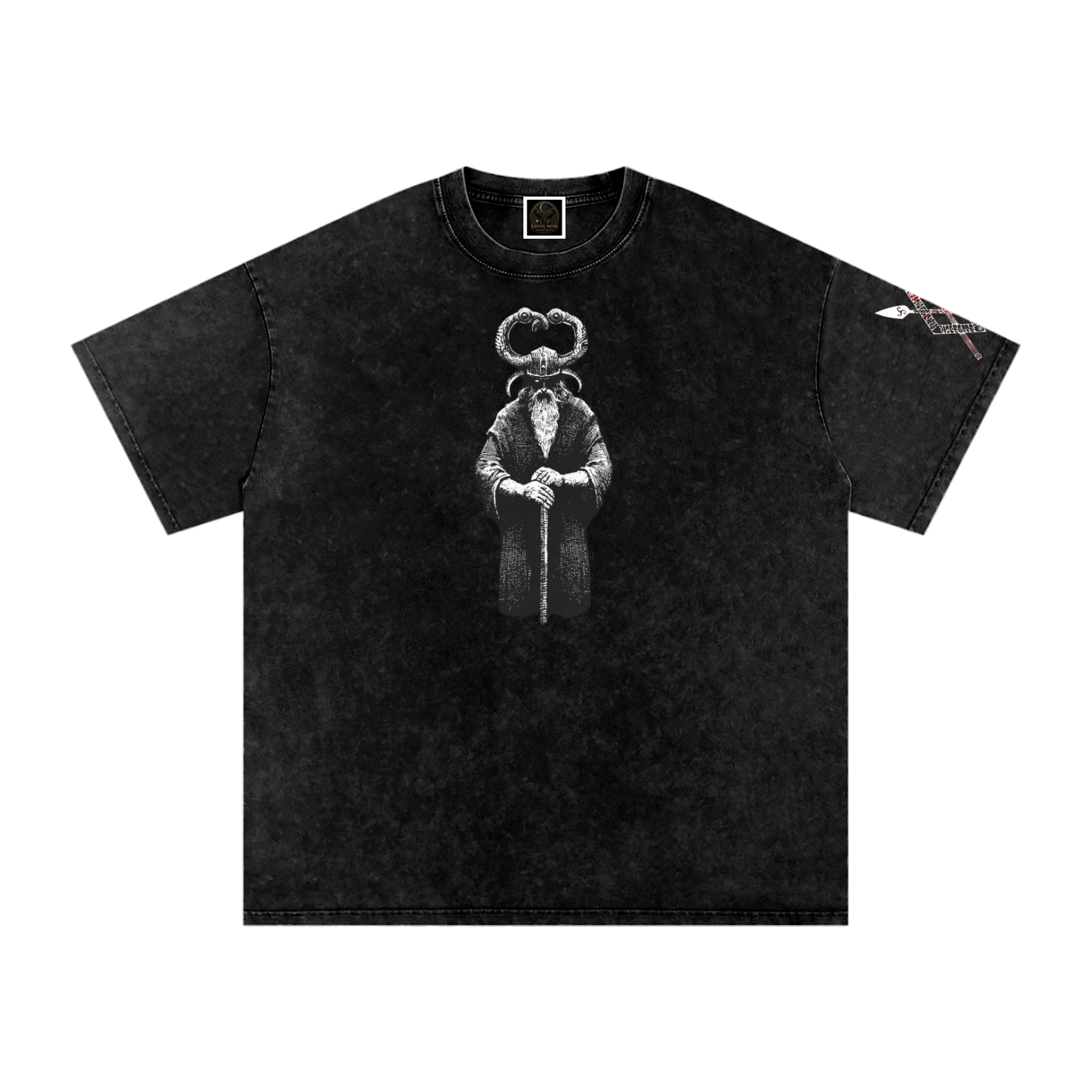 Snow Washed Oversized Cotton T-Shirt