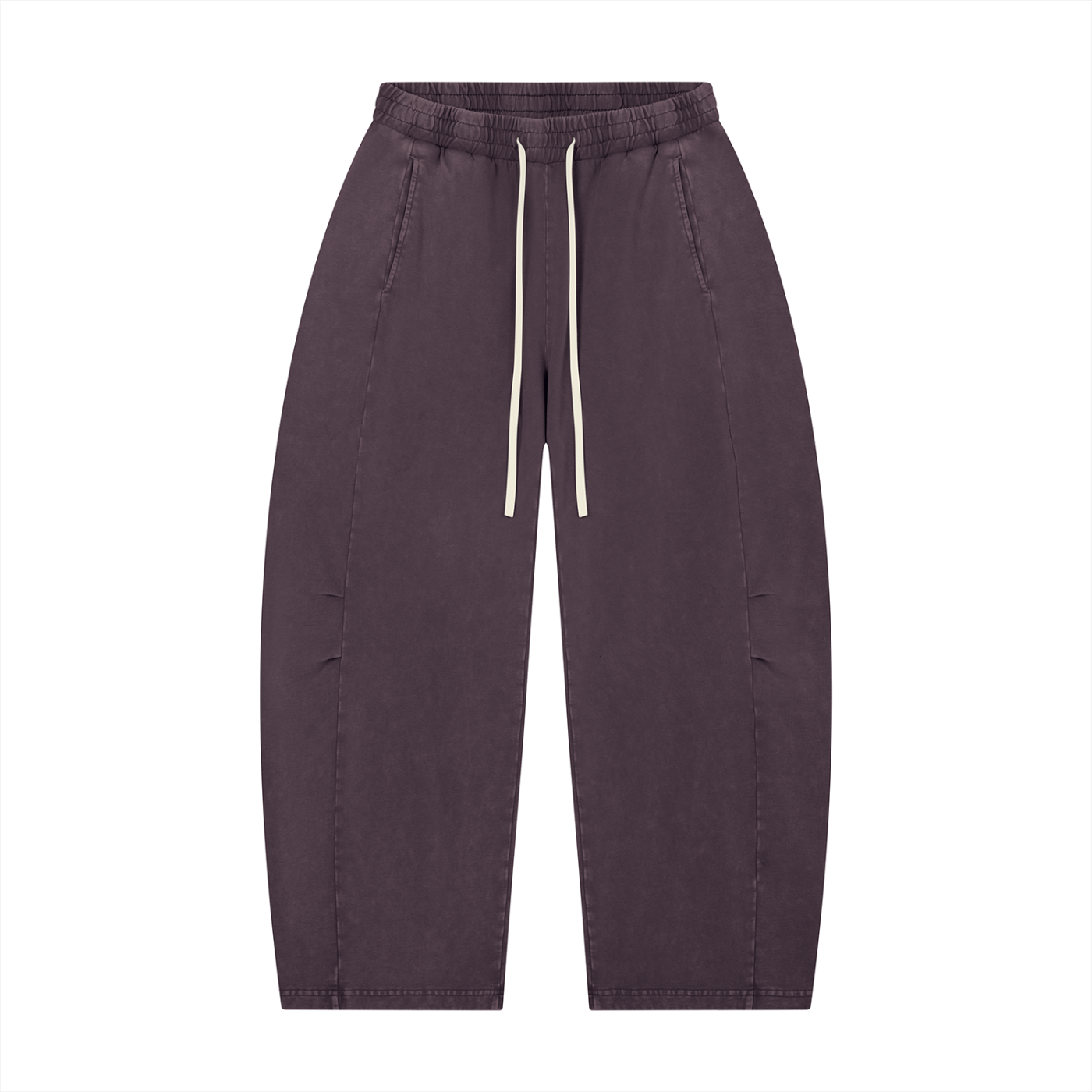 Unisex Mineral Wash Barrel Leg Pants