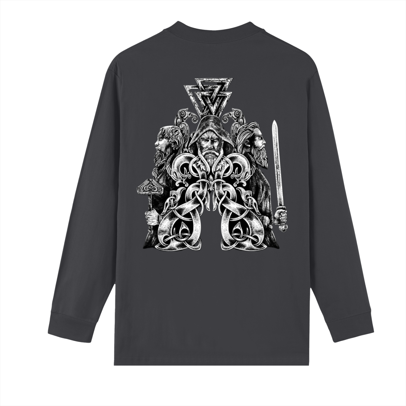 Crew Neck Drop Shoulder Long Sleeve Shirt