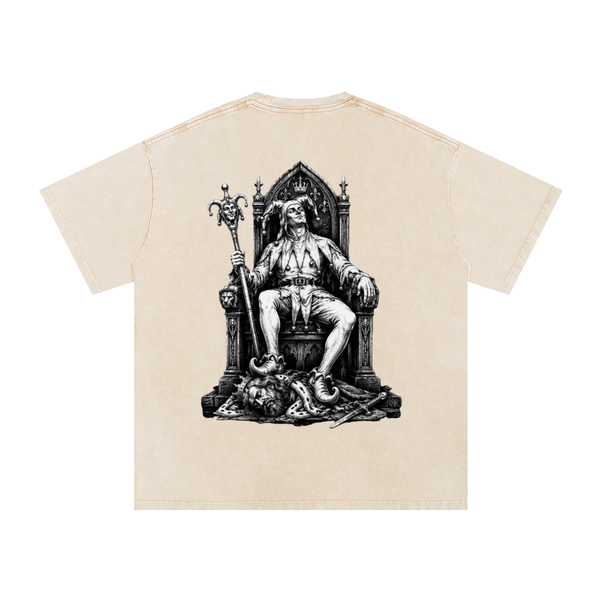 Snow Washed Oversized Cotton T-Shirt