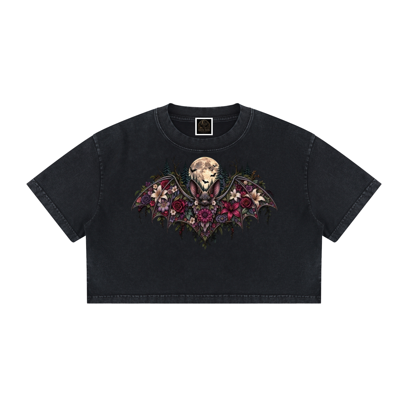 Women's Mineral Wash Cotton Crop T-Shirt