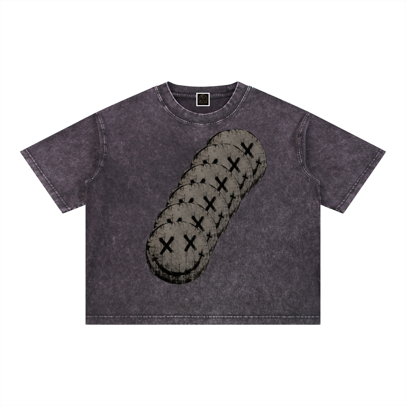 Mineral Wash Boxy Cotton T-Shirt
