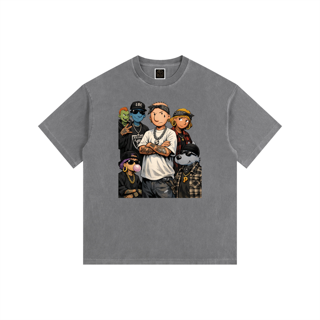 Vintage Washed Oversized Cotton T-Shirt