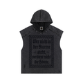 Snow Washed Boxy Hooded Tank Top