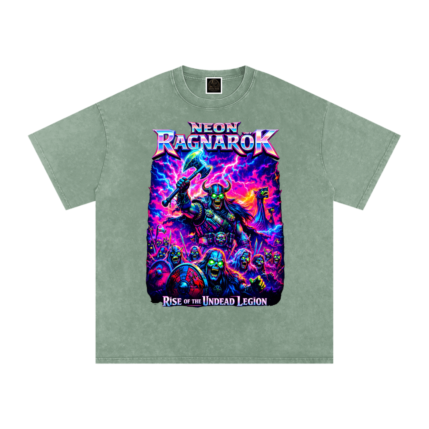 Snow Washed Oversized Cotton T-Shirt