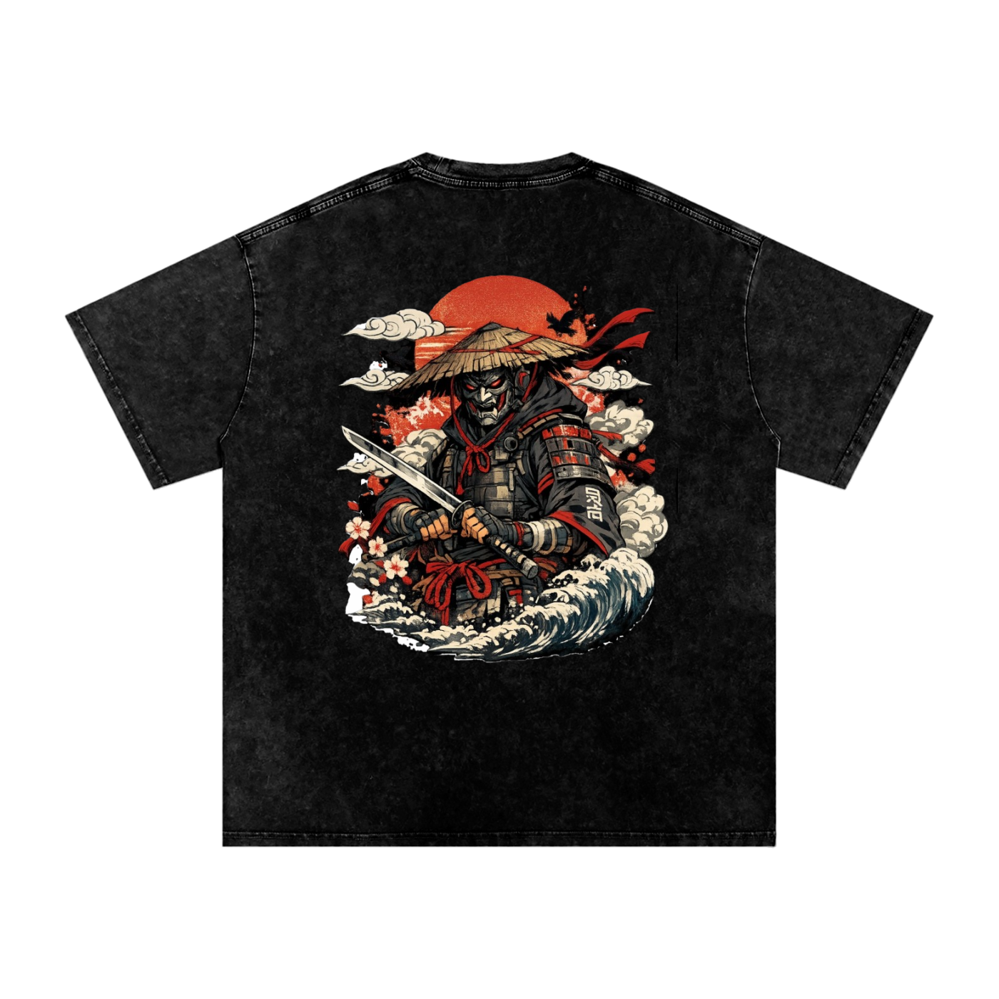 Snow Washed Oversized Cotton T-Shirt