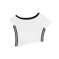 Women's Color Block Off-the-Shoulder T-Shirt