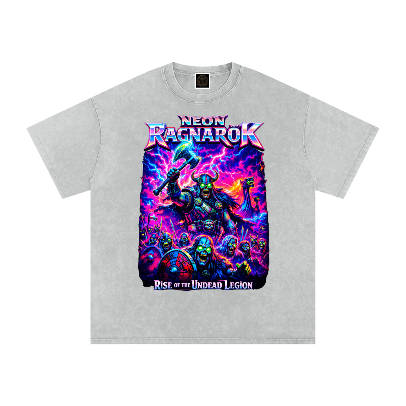 Snow Washed Oversized Cotton T-Shirt