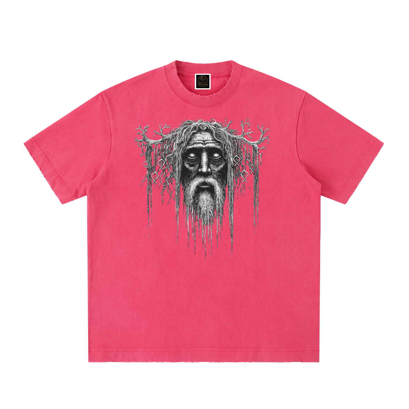 Heavyweight Vintage Washed Frayed T-Shirt