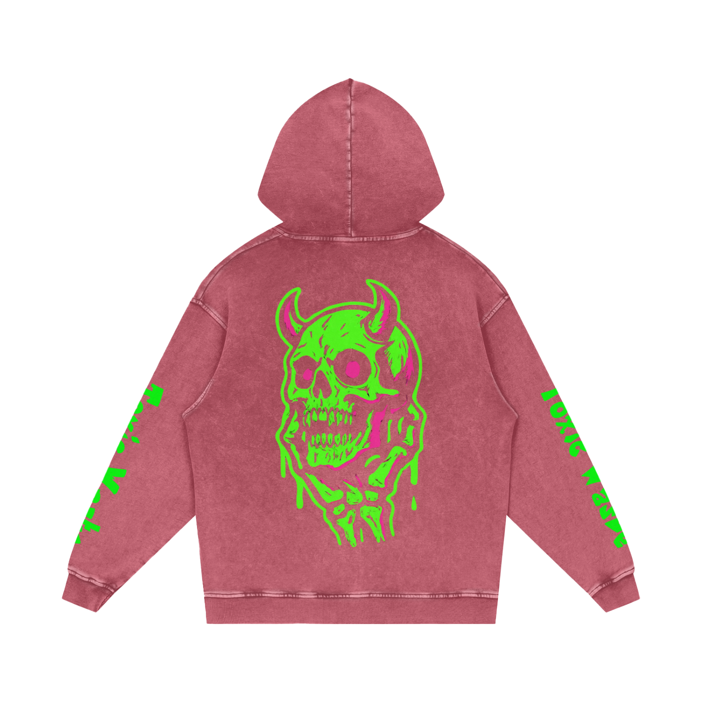 Snow Washed Loose Cotton Hoodie