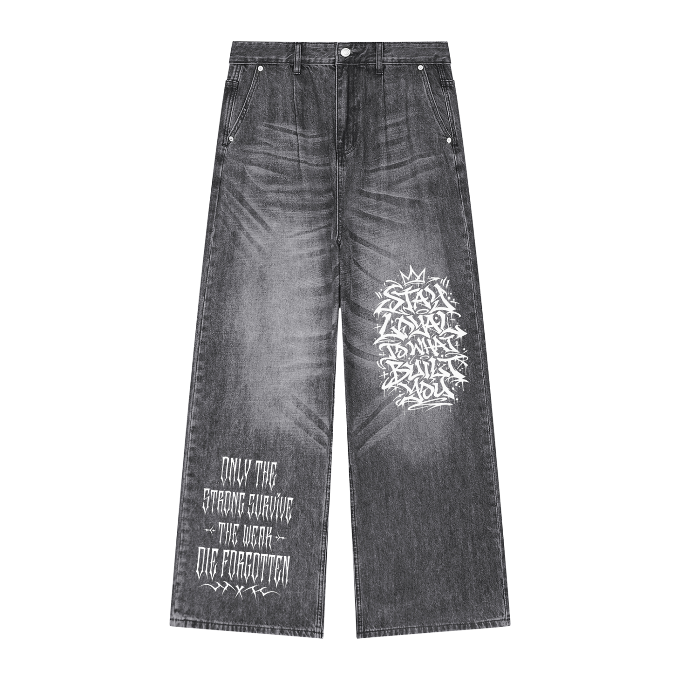 Men's Vintage Wash Denim Jeans