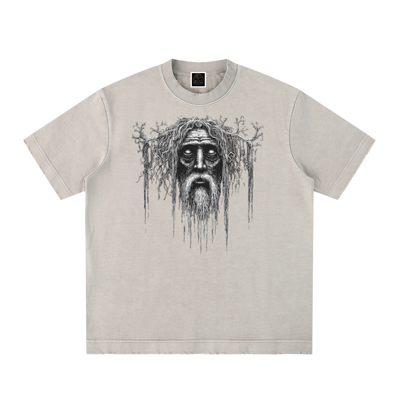Heavyweight Vintage Washed Frayed T-Shirt