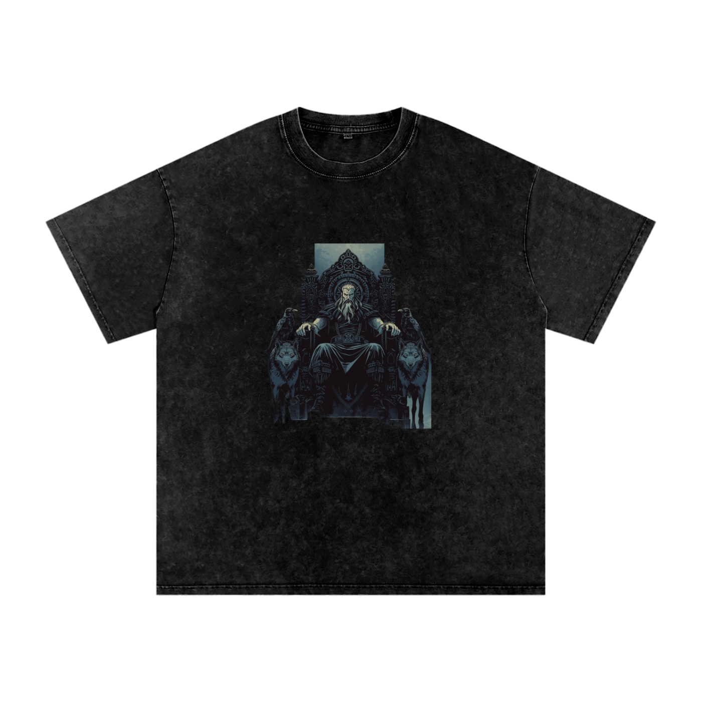 Snow Washed Oversized Cotton T-Shirt