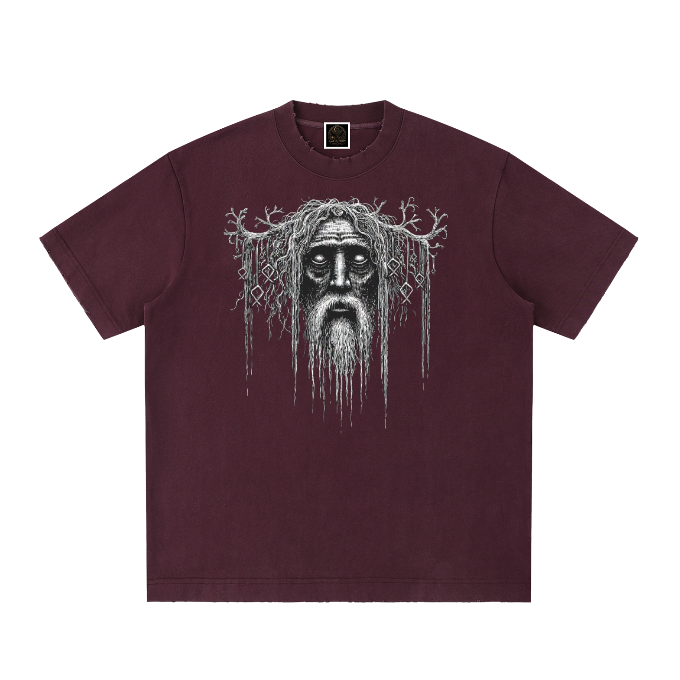 Heavyweight Vintage Washed Frayed T-Shirt