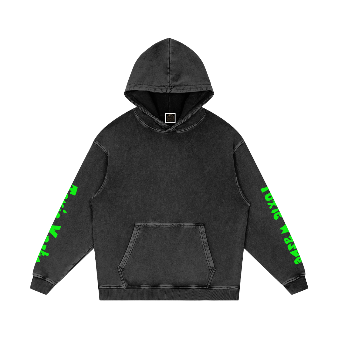 Snow Washed Loose Cotton Hoodie