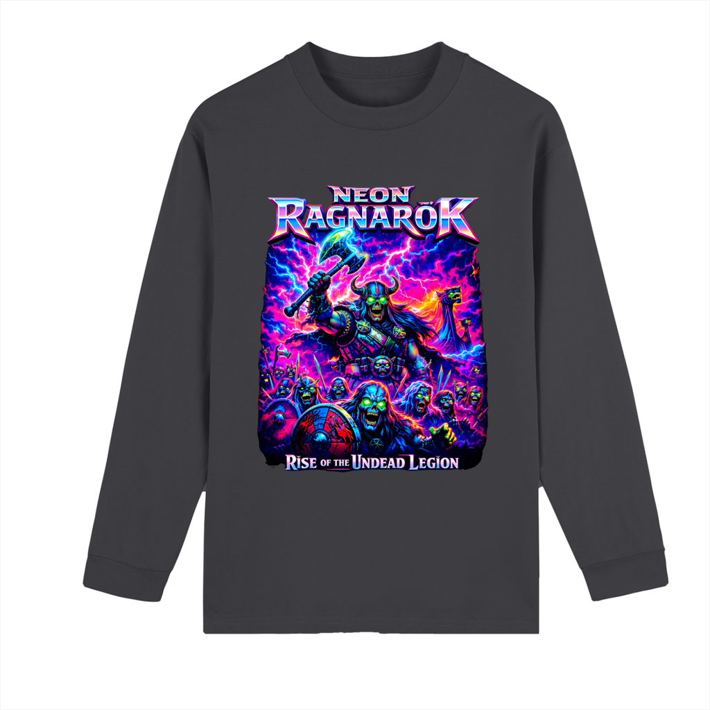 Crew Neck Drop Shoulder Long Sleeve Shirt