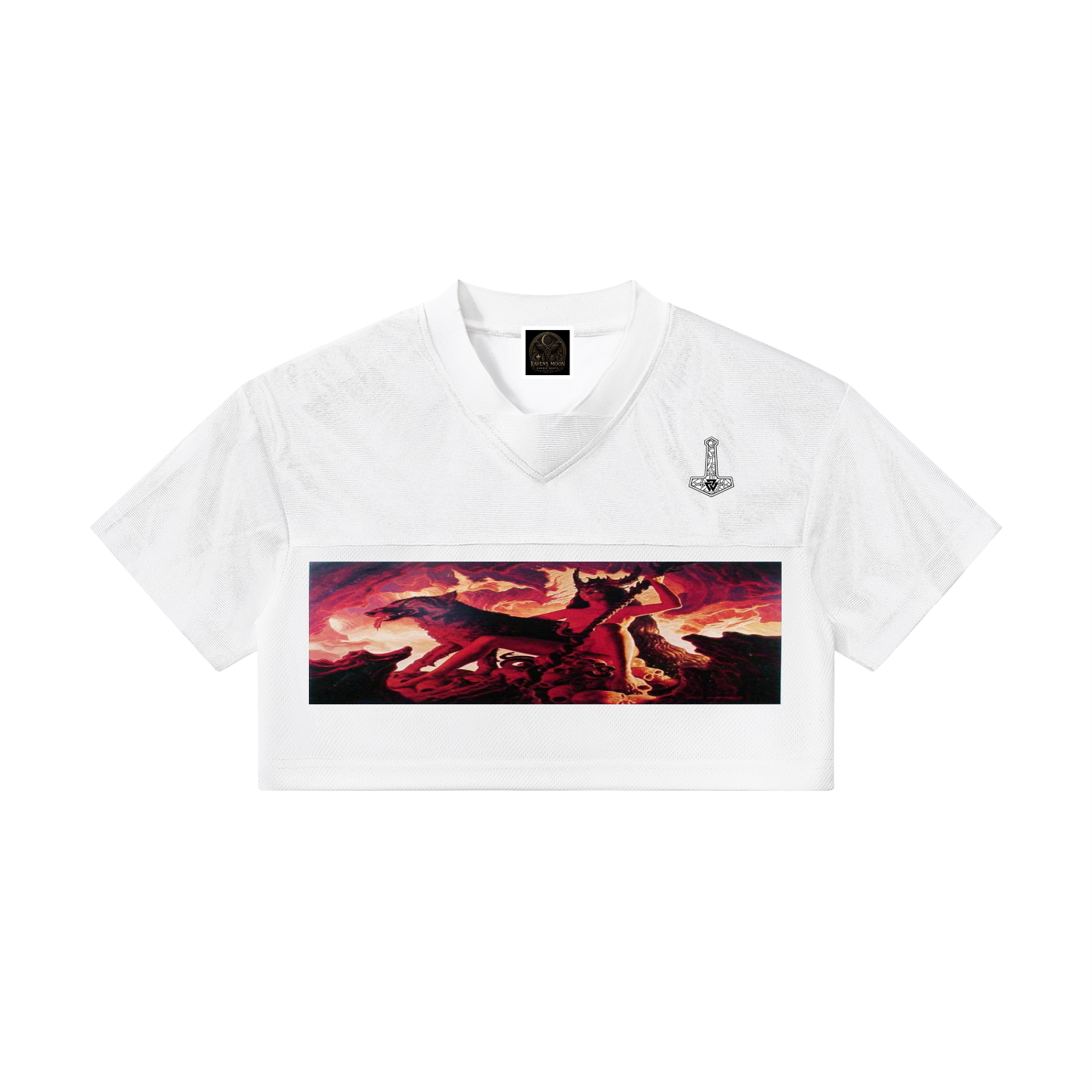 Women’s Cropped Paneled V-Neck Jersey