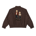 Unisex Plaid Full-Zip Track Jacket