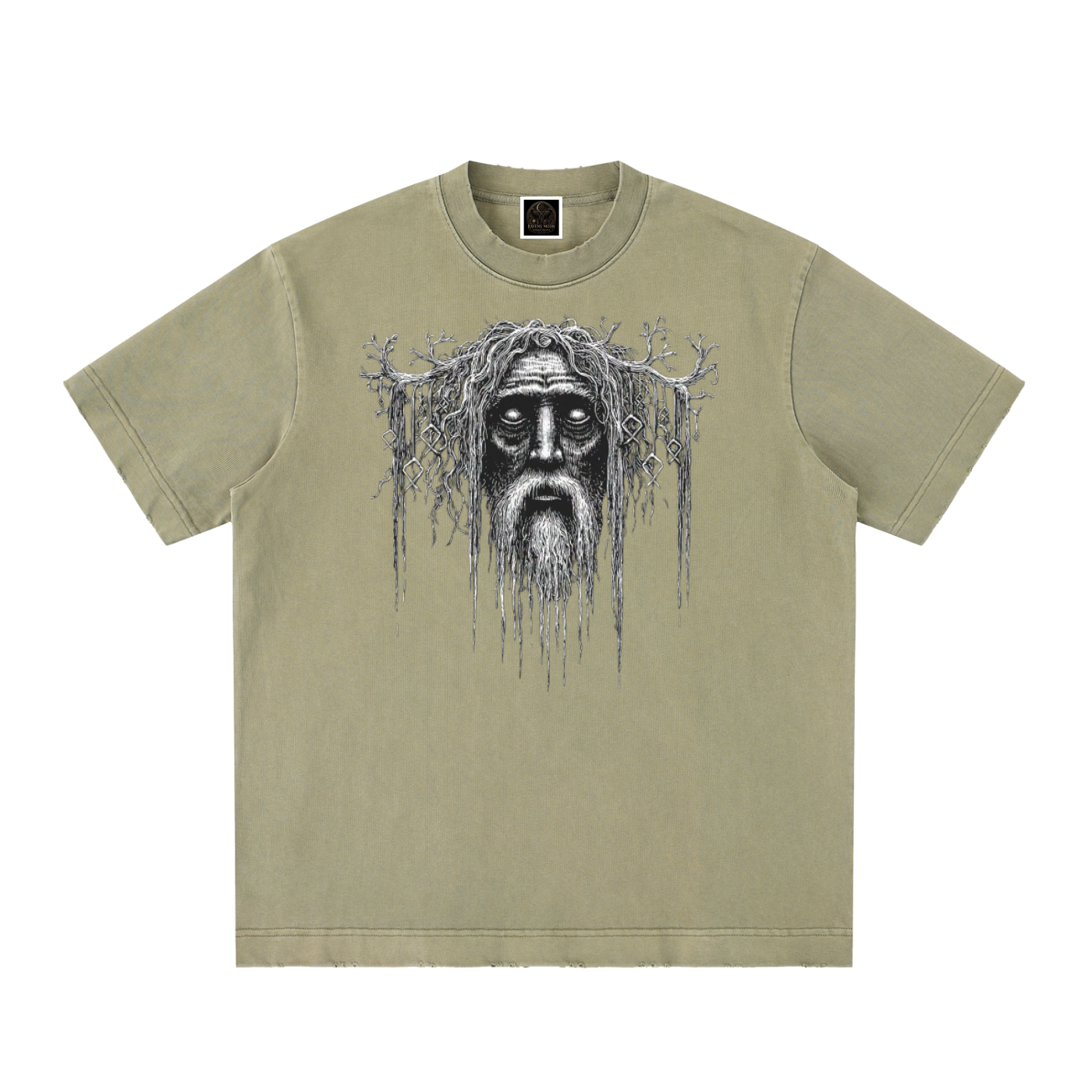 Heavyweight Vintage Washed Frayed T-Shirt