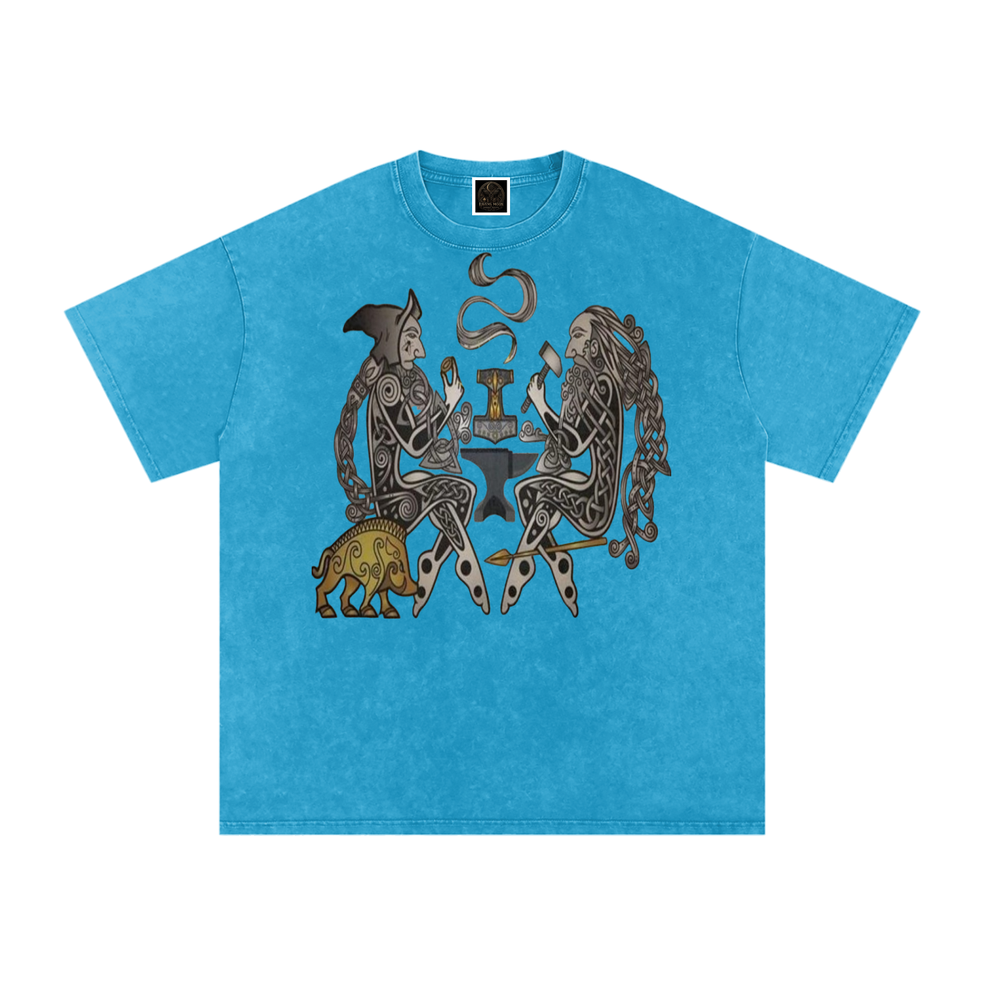 Snow Washed Oversized Cotton T-Shirt