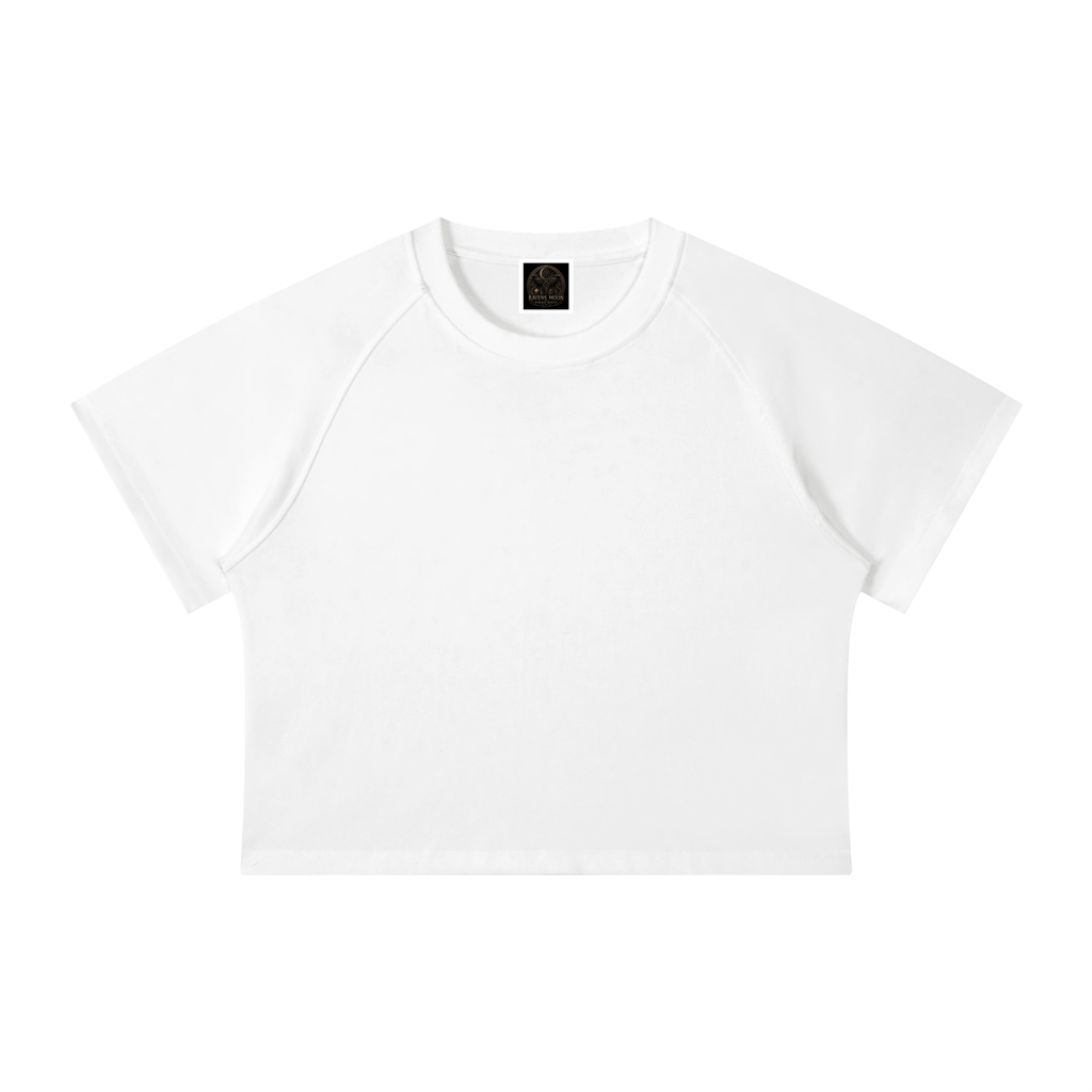 Women's Mineral Wash Raglan Crop T-Shirt